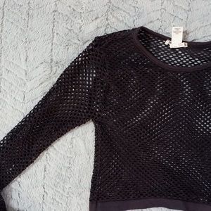 🖤Black Mesh Crop Top🖤